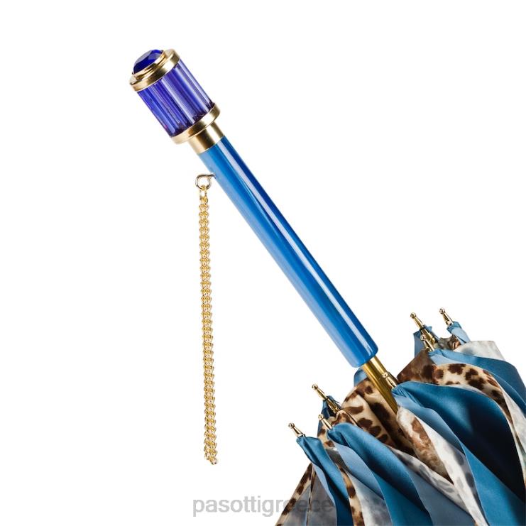 ομπρέλα | PASOTTI 189 56084-4 s11 - μπλε animalier ομπρέλα διπλό πανί 2N6B8410 για άνδρες και γυναίκες